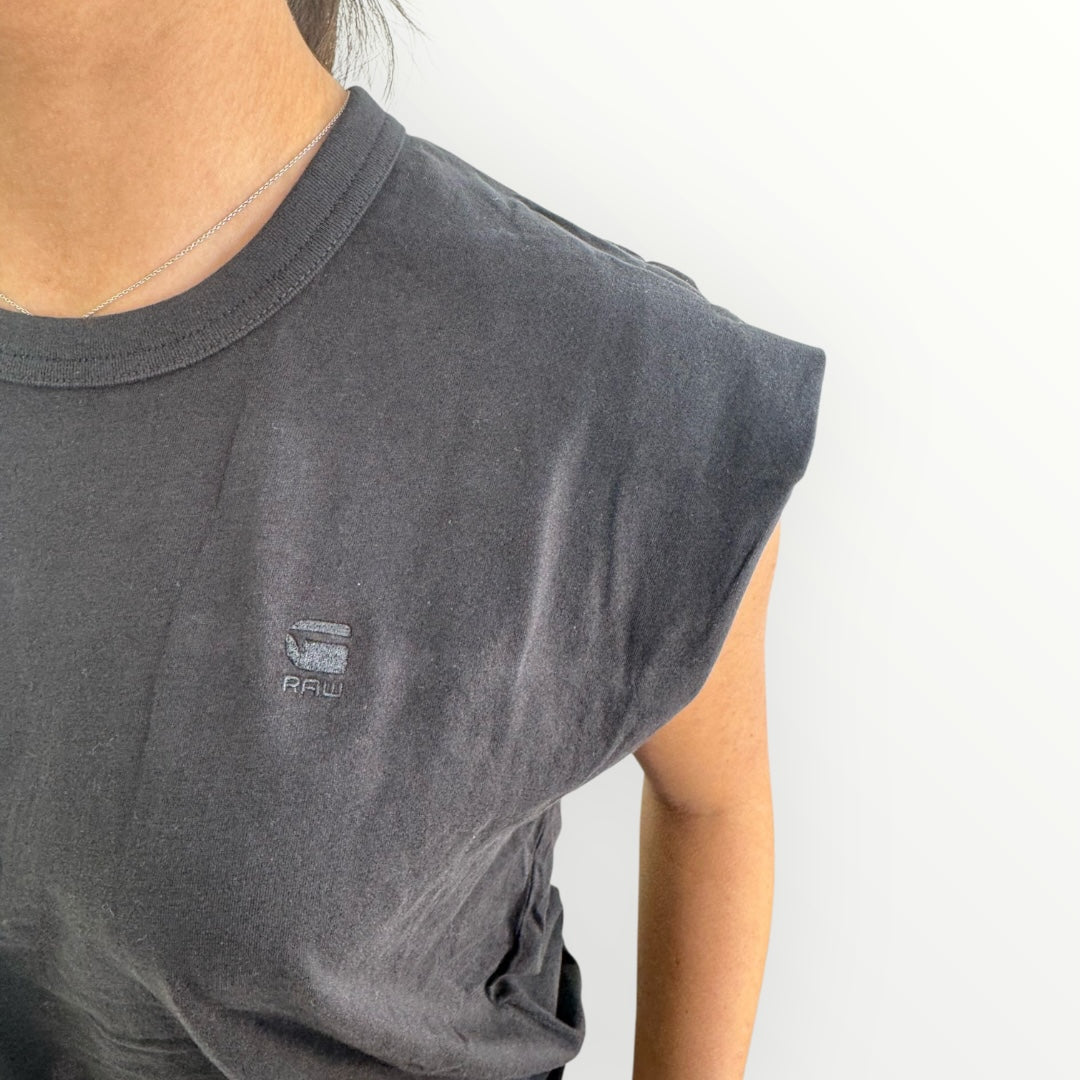 G-STAR RAW - T-SHIRT CON APERTURA SUL RETRO