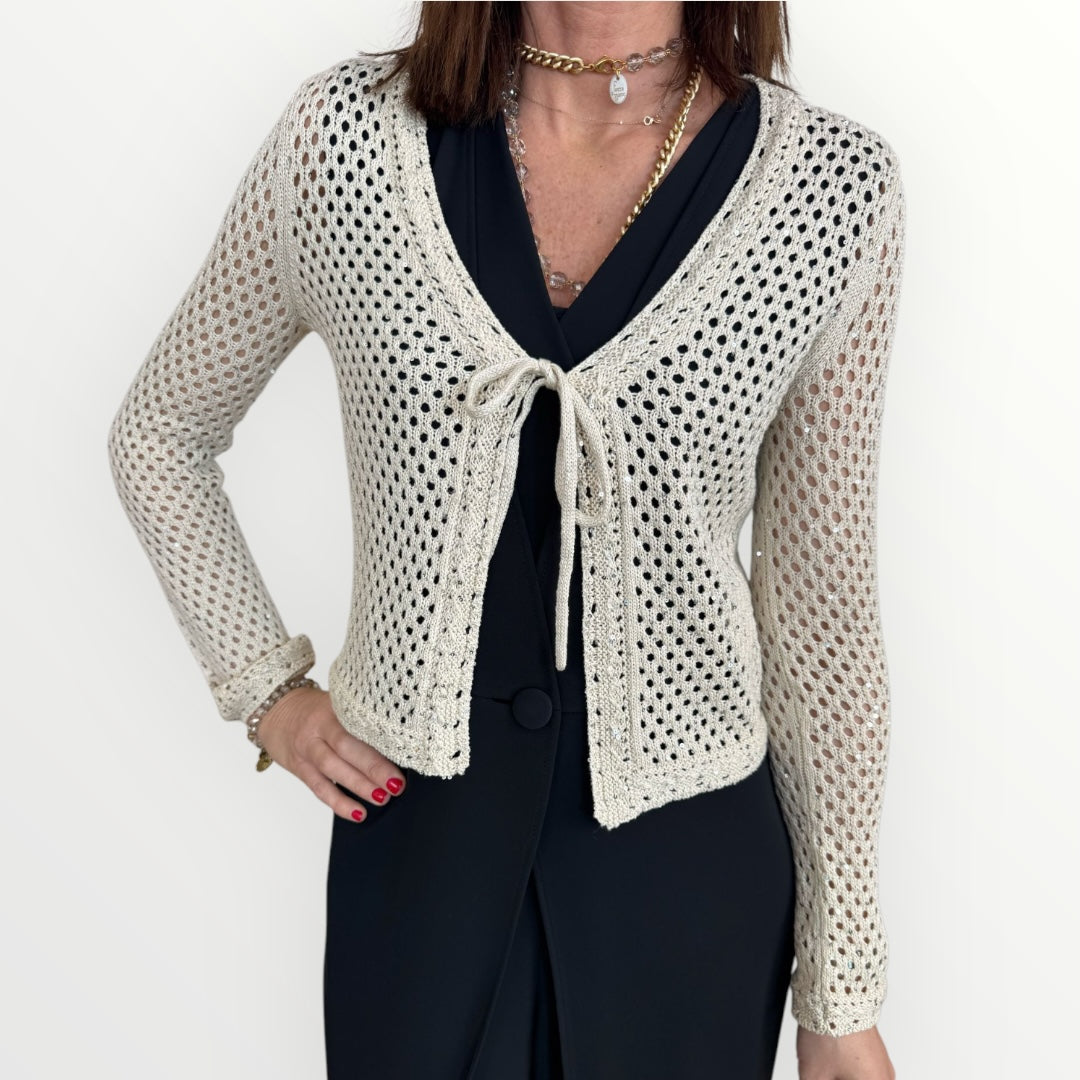 EMME MARELLA - CARDIGAN PLATA
