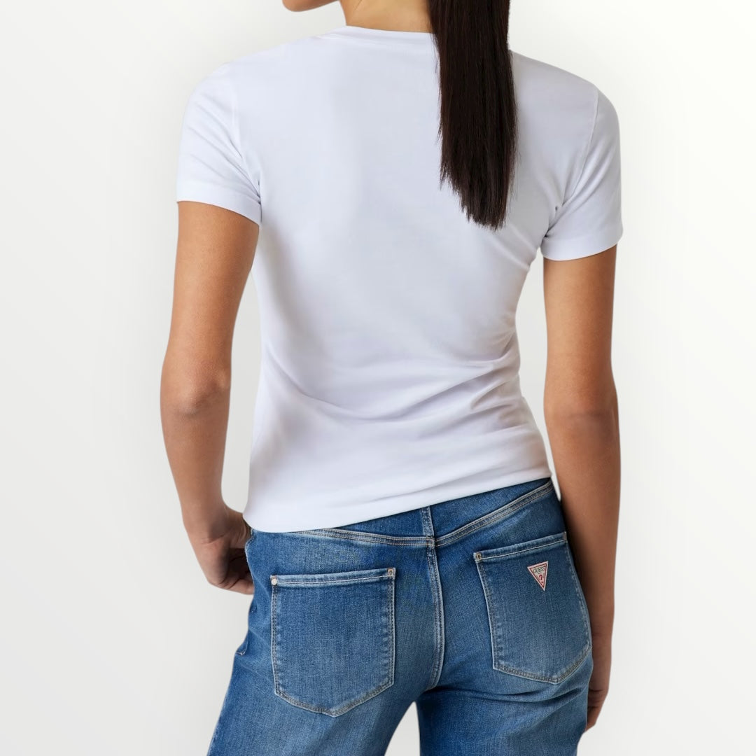 GUESS - T-SHIRT GIROCOLLO A MANICA CORTA
