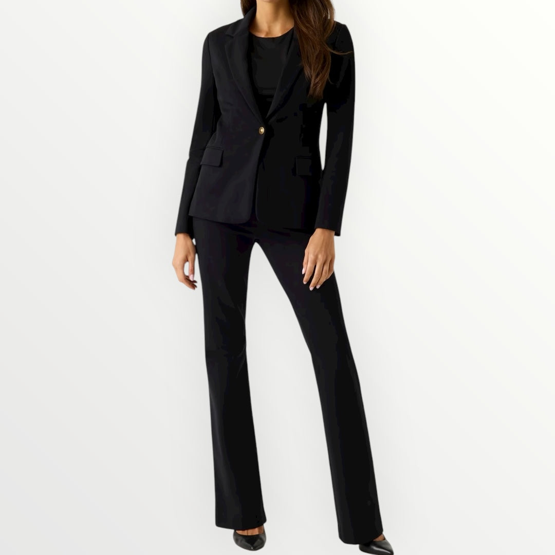 GUESS - PANTALONE A ZAMPA CON BOTTONI DECORATIVI