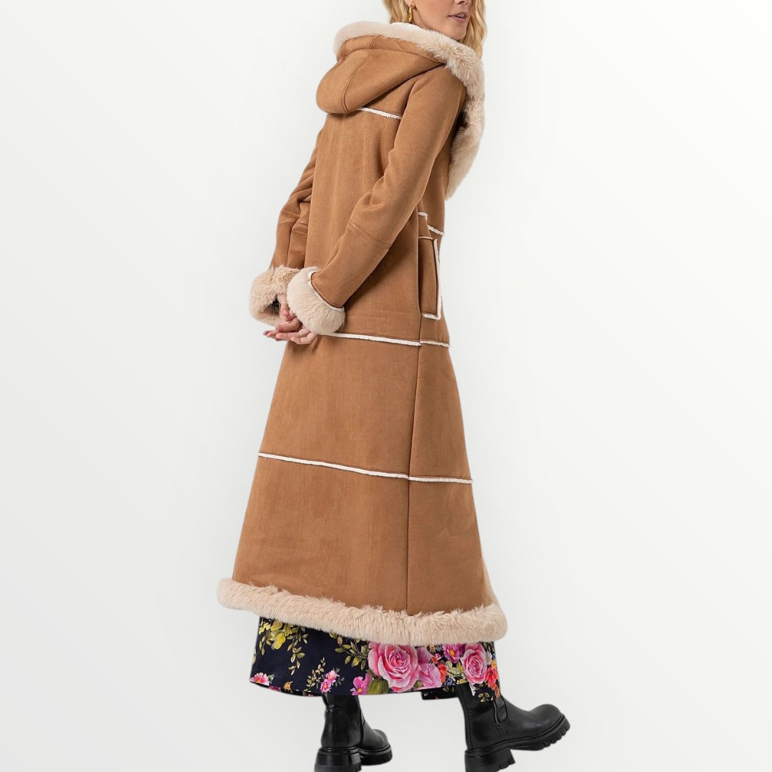 FRACOMINA - CAPPOTTO CON INSERTI IN PELLICCIA
