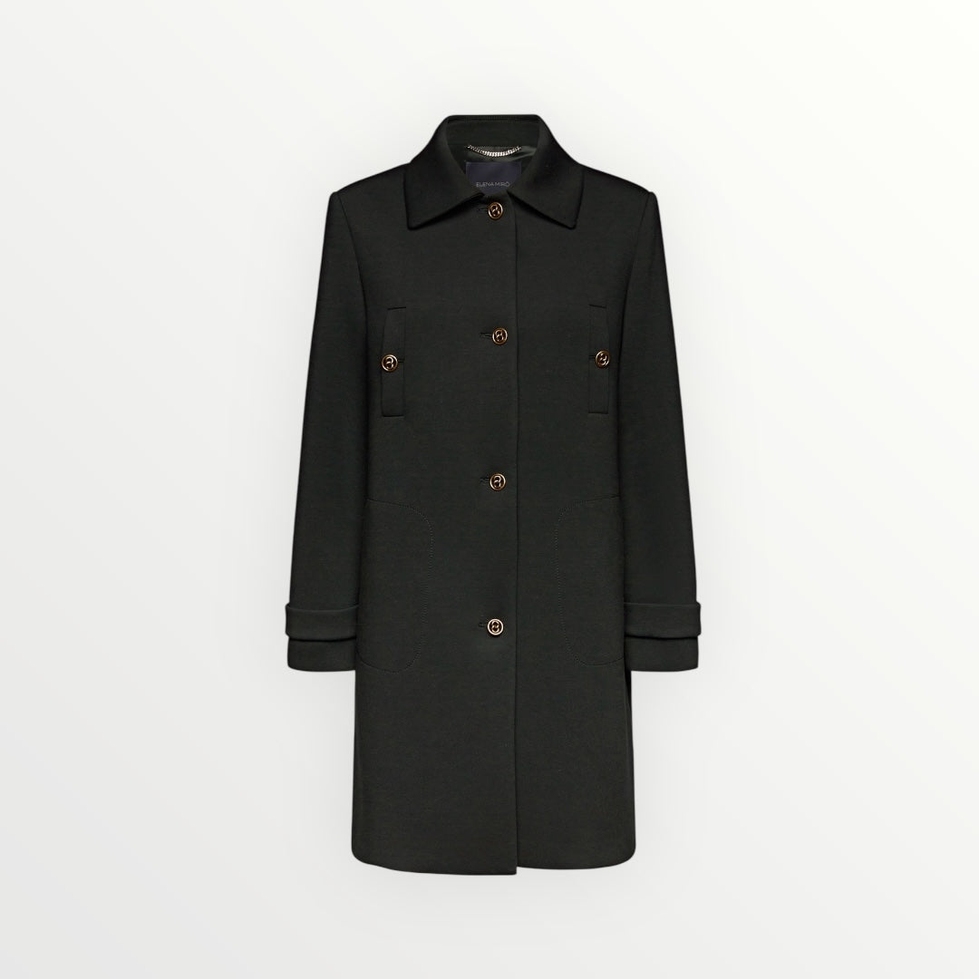 ELENA MIRO' - CAPPOTTO IN TESSUTO SCUBA