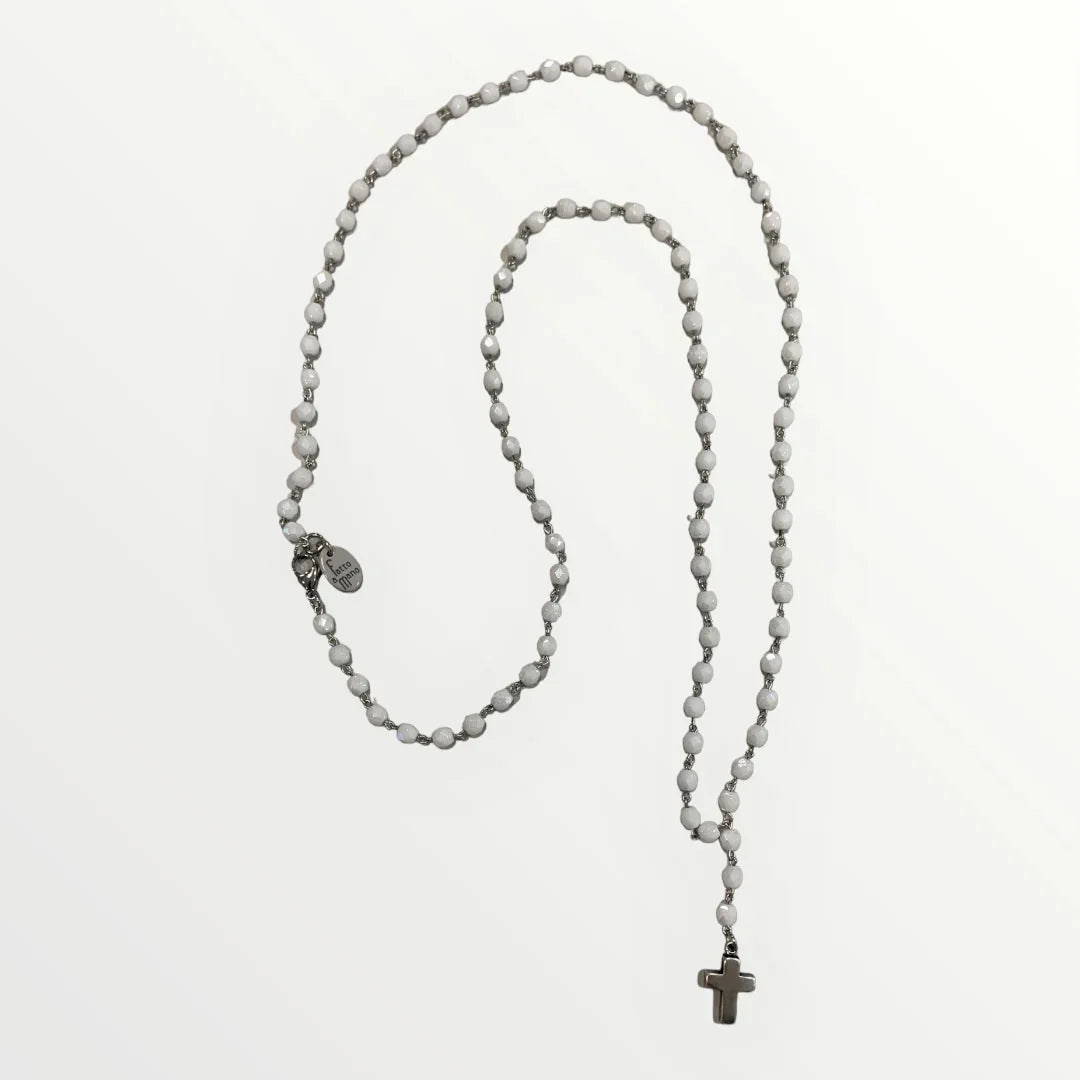 MOMI - COLLANA ROSARIO LUNGO CROCE