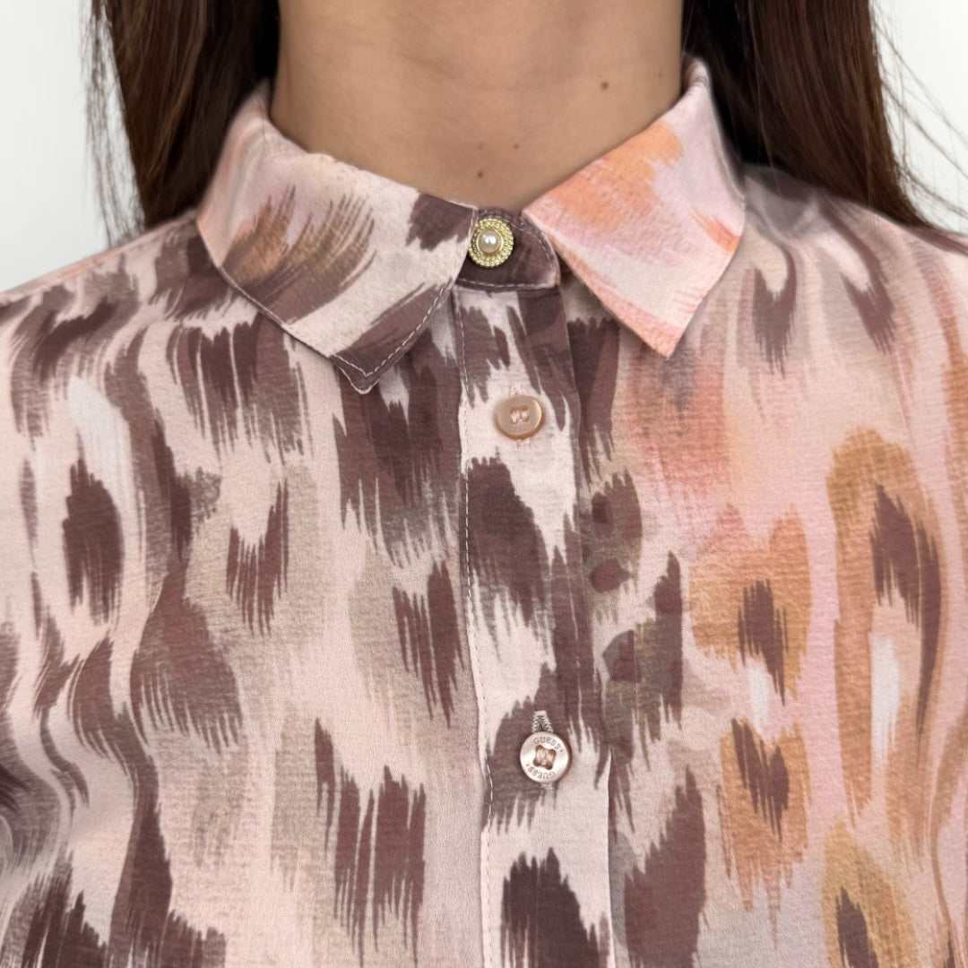 GUESS - CAMICIA CON COLLETTO CLASSICO
