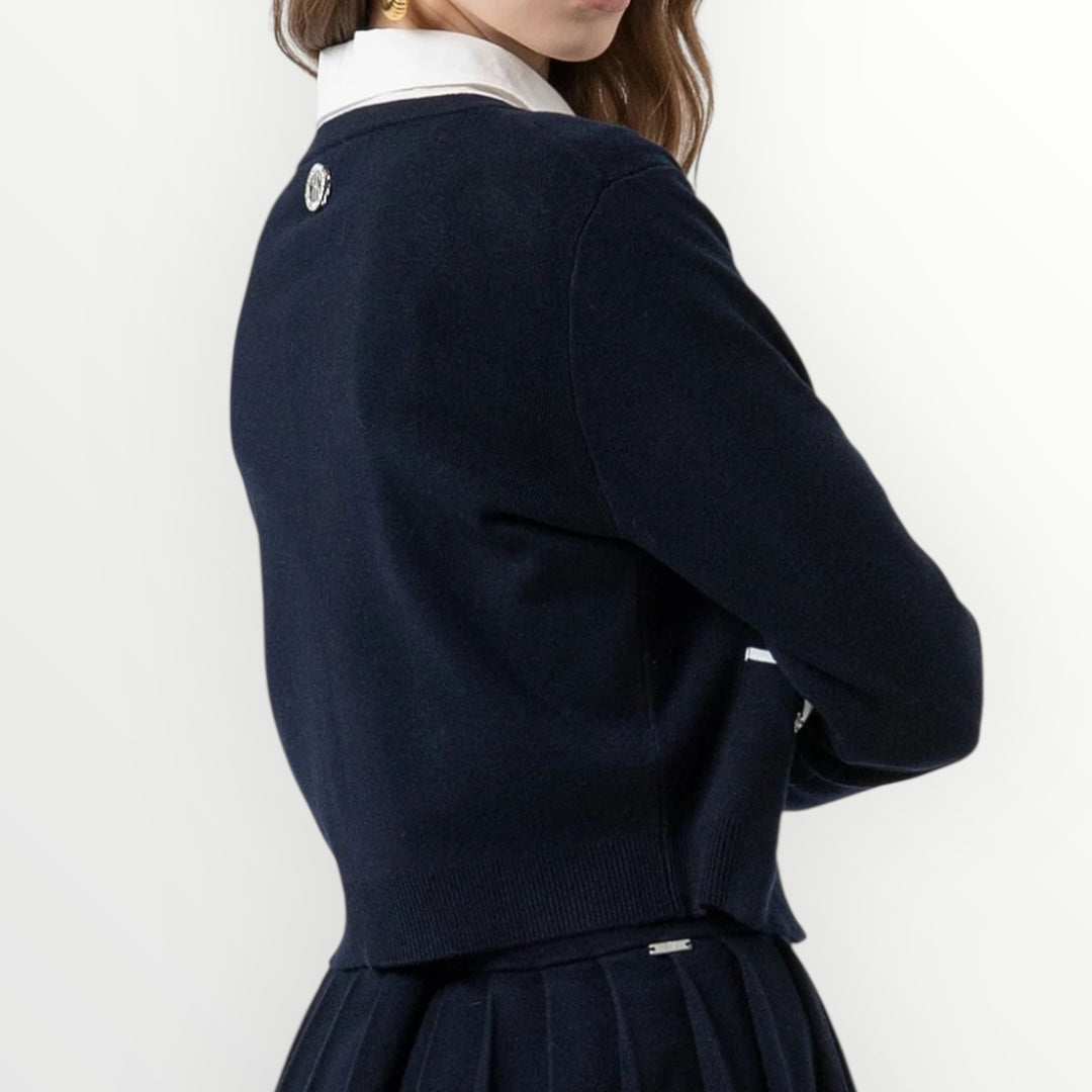 FRACOMINA - CARDIGAN CON BOTTONI GIOIELLO