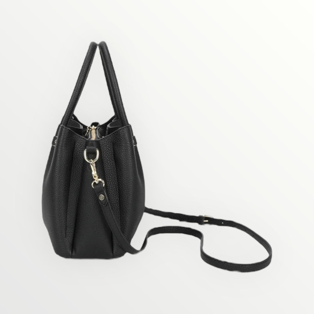 MIMI MUA' - BORSA A SPALLA CON RIFINITURE IN TINTA