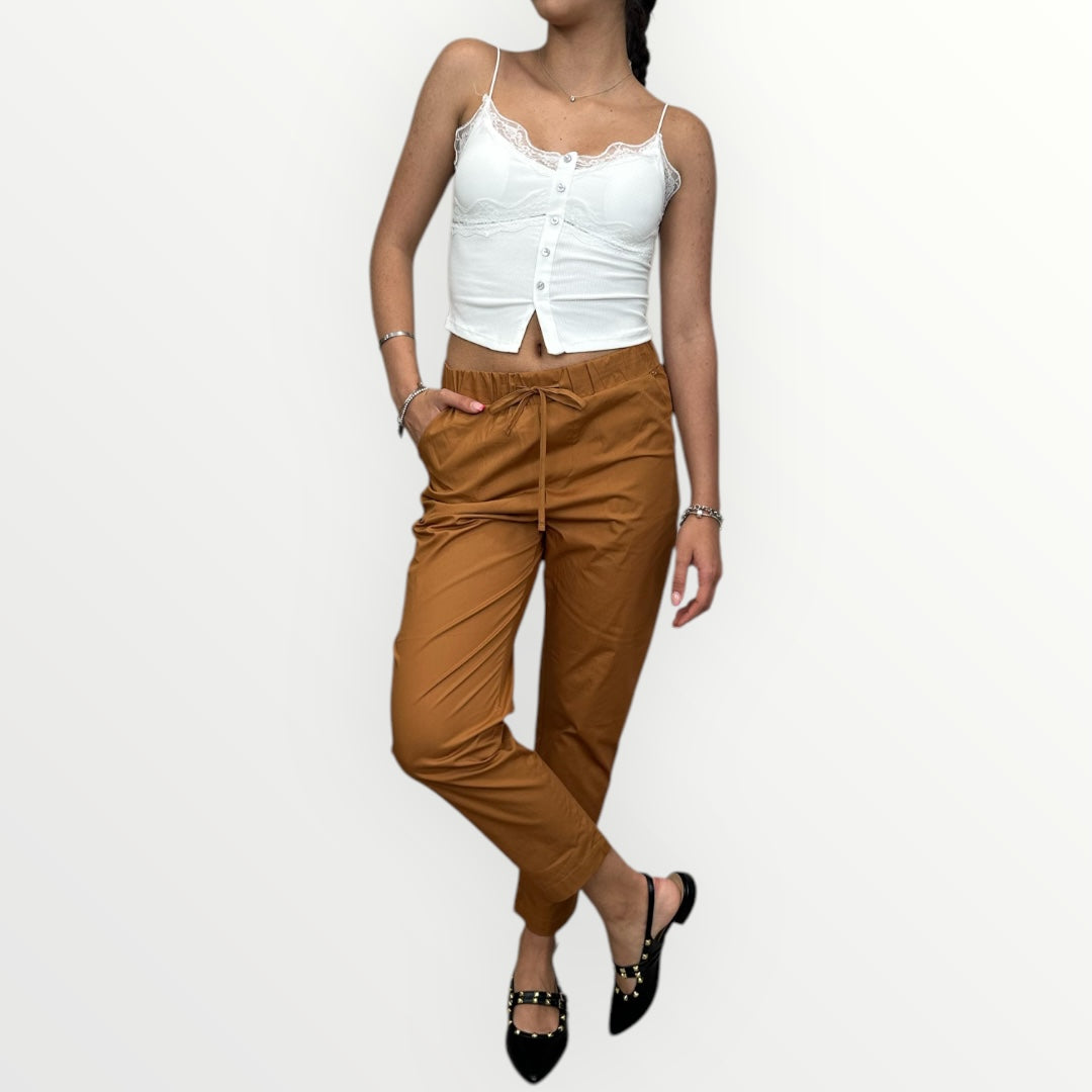 WHITE WISE - PANTALONE A SIGARETTA