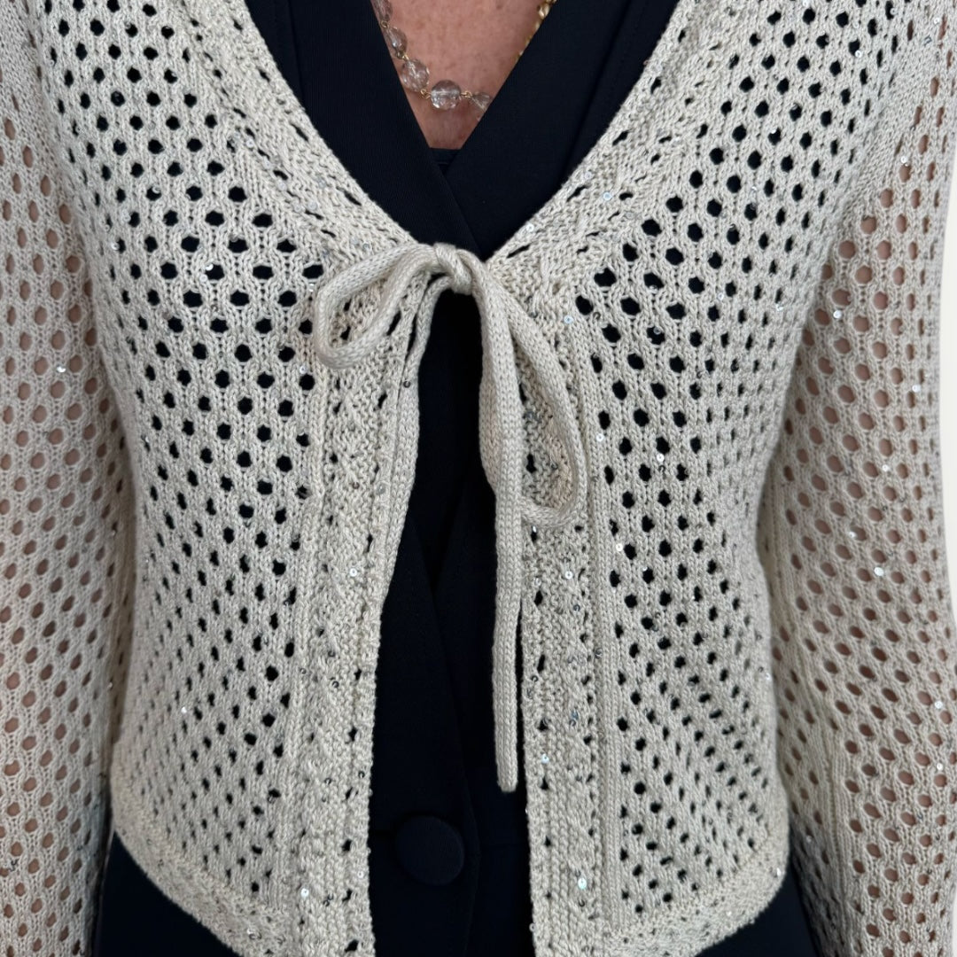 EMME MARELLA - CARDIGAN PLATA