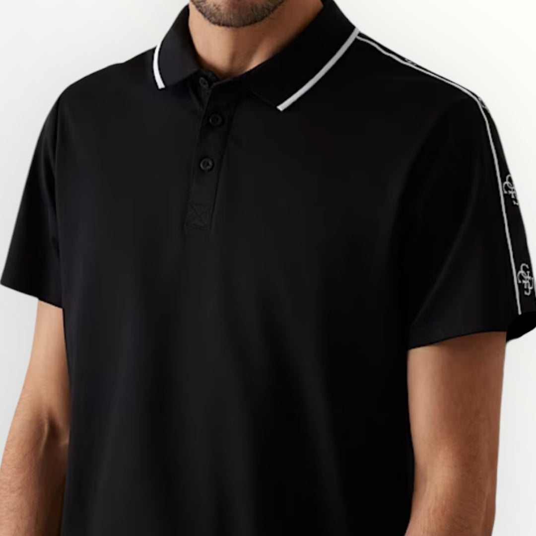 GUESS - POLO CON FINITURE A CONTRASTO