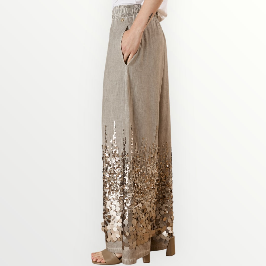 SOUVENIR - PANTALONE CON PAILLETTES