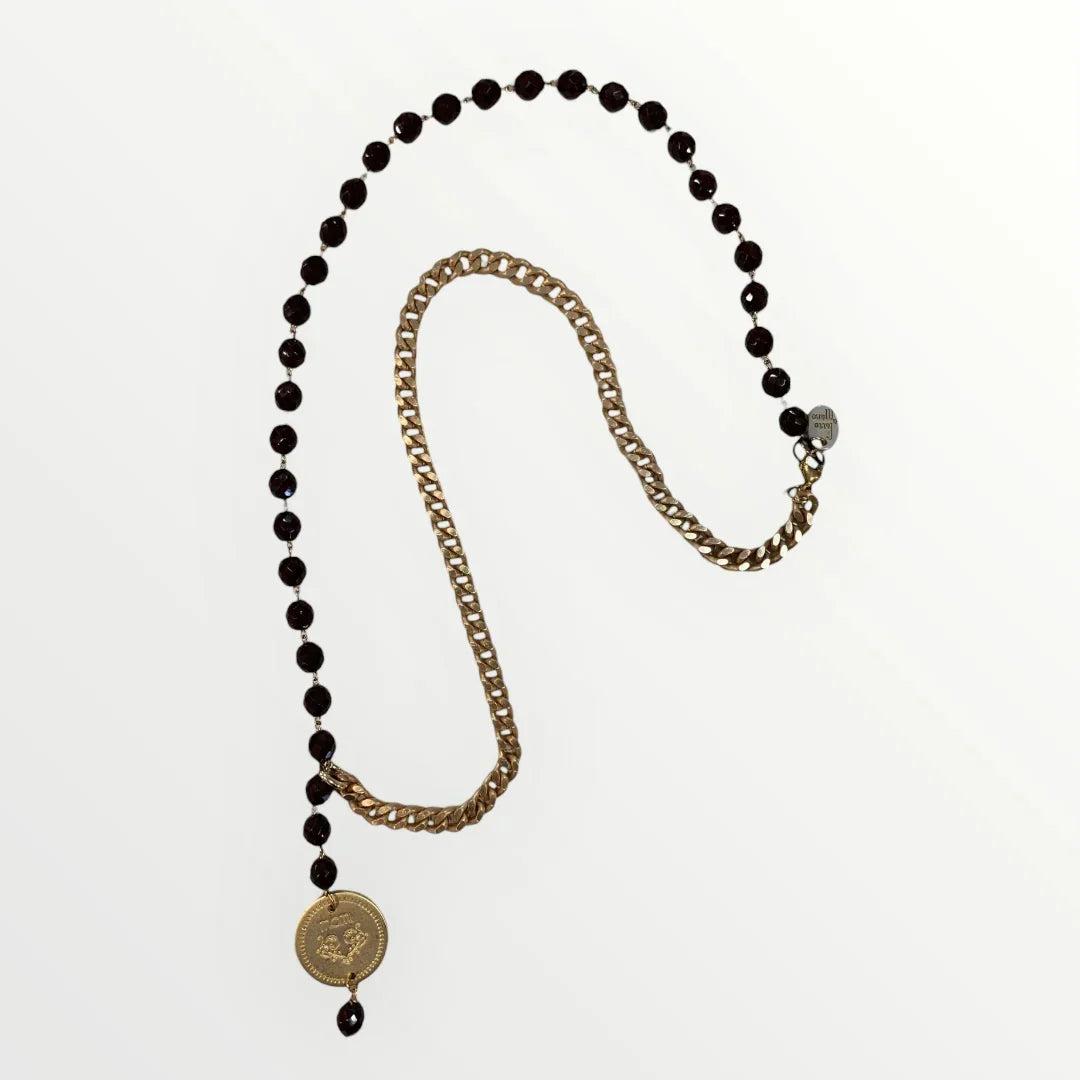 MOMI - COLLANA FRANCESCA LUNGA MEDAGLIA