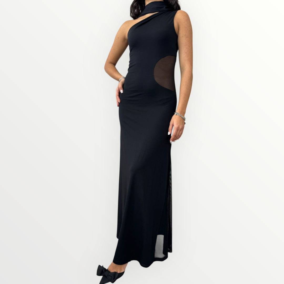 IMPERIAL - ABITO CON CUT OUT IN TULLE