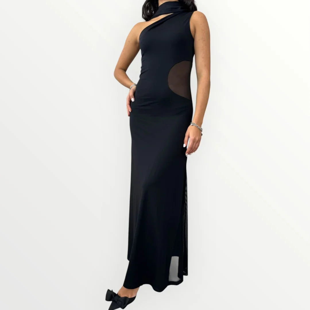IMPERIAL - ABITO CON CUT OUT IN TULLE
