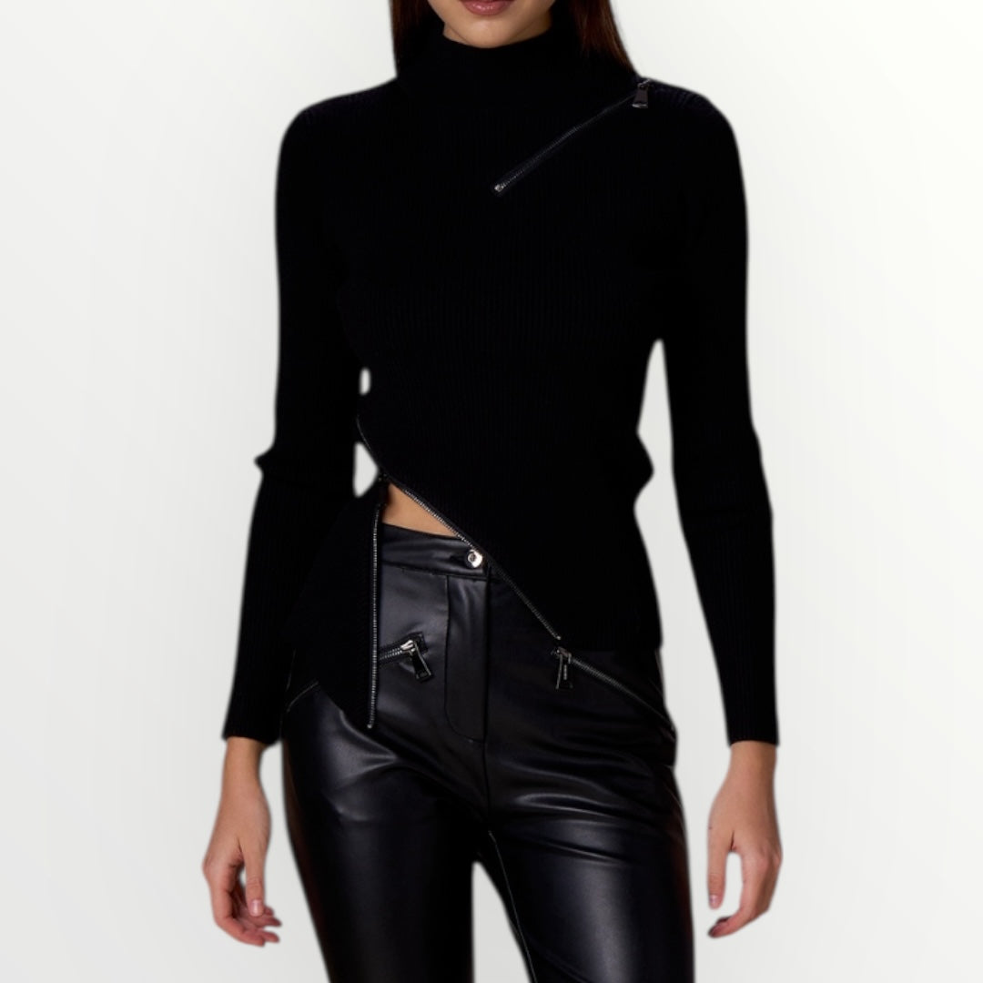 NO SECRETS - MAGLIA CON ZIP APRIBILE