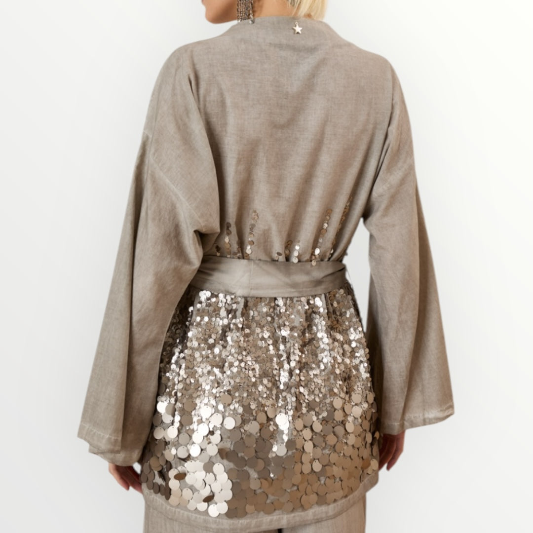 SOUVENIR - KIMONO CON PAILLETTES
