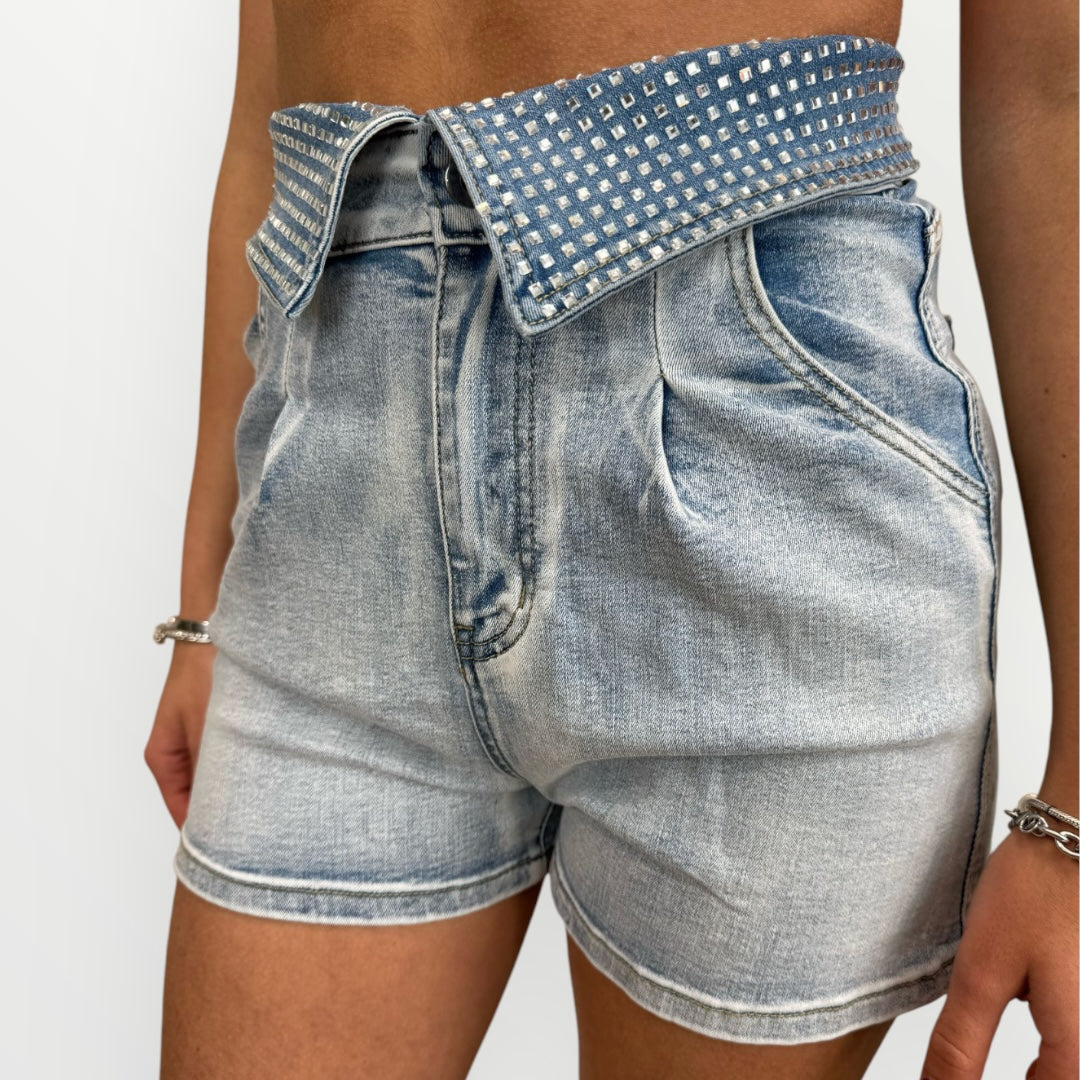 NO SECRETS - SHORT CON DETTAGLIO STRASS