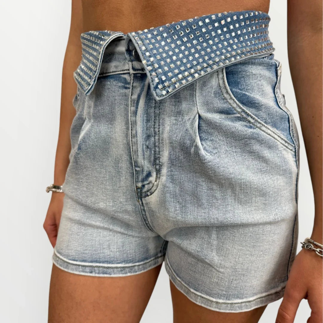 NO SECRETS - SHORT CON DETTAGLIO STRASS