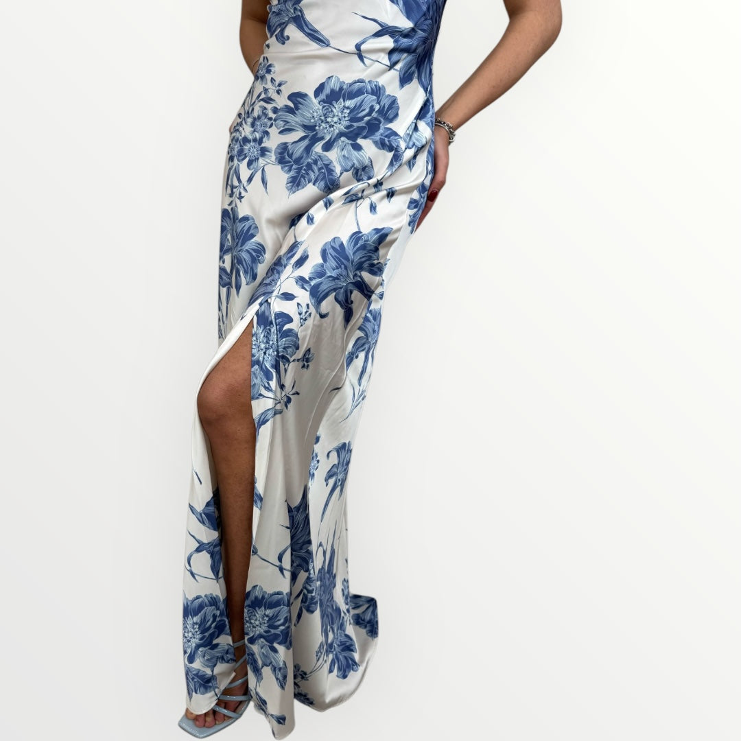 GUESS - ABITO LUNGO CON SPACCO