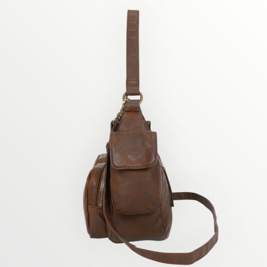 MIMI MUA' - BORSA A SPALLA CON TASCHE