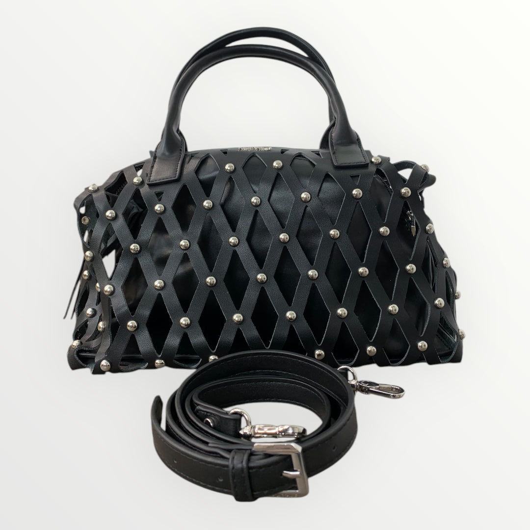 MIMI' MUA' - BORSA TRAFORATA CON BORCHIE