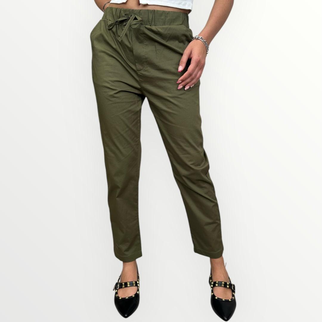 WHITE WISE - PANTALONE A SIGARETTA