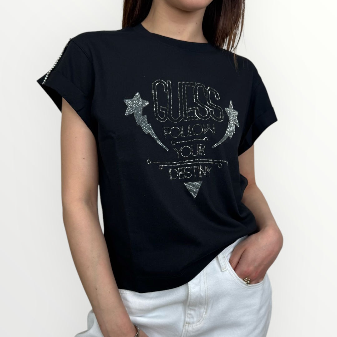GUESS - T-SHIRT CON SCRITTA