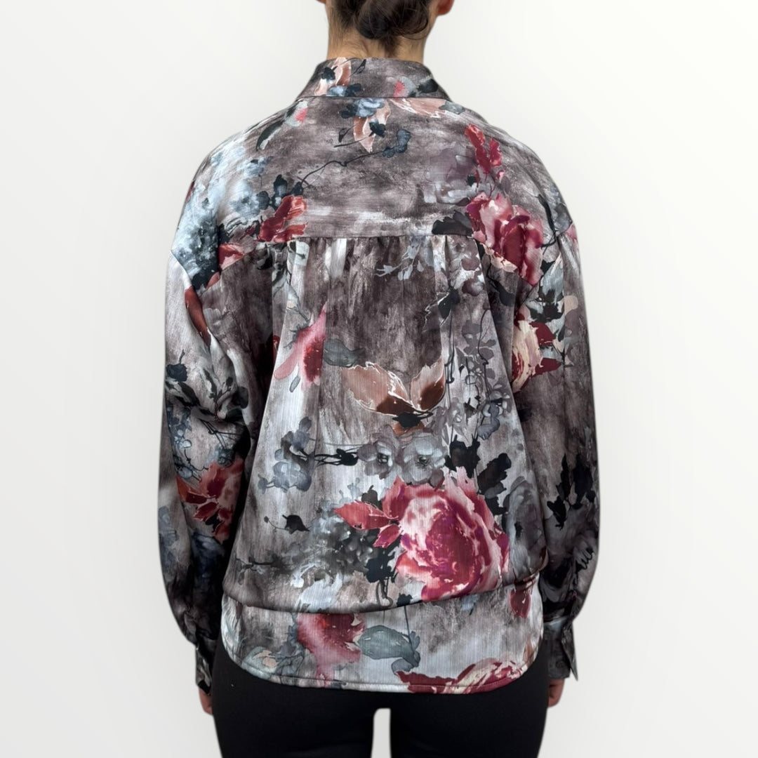 ANGELA DAVIS - CAMICIA STAMPA FLOREALE