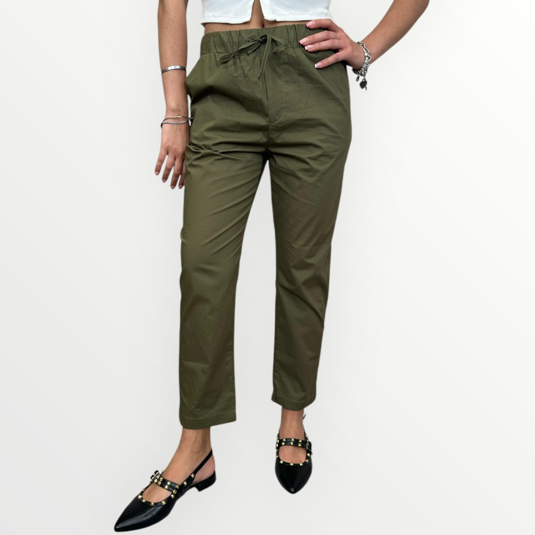 WHITE WISE - PANTALONE A SIGARETTA