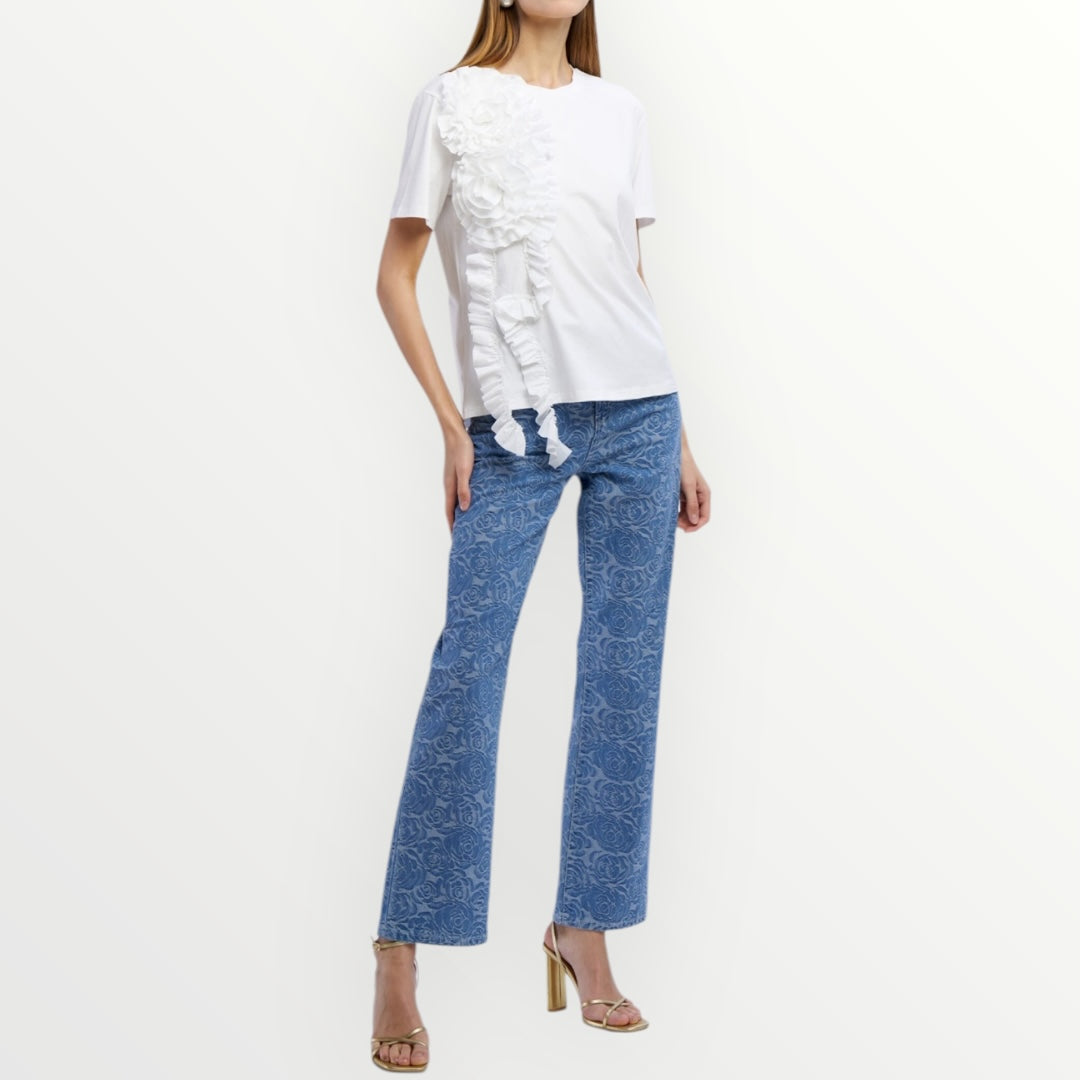NO SECRETS - T-SHIRT CON ROSE