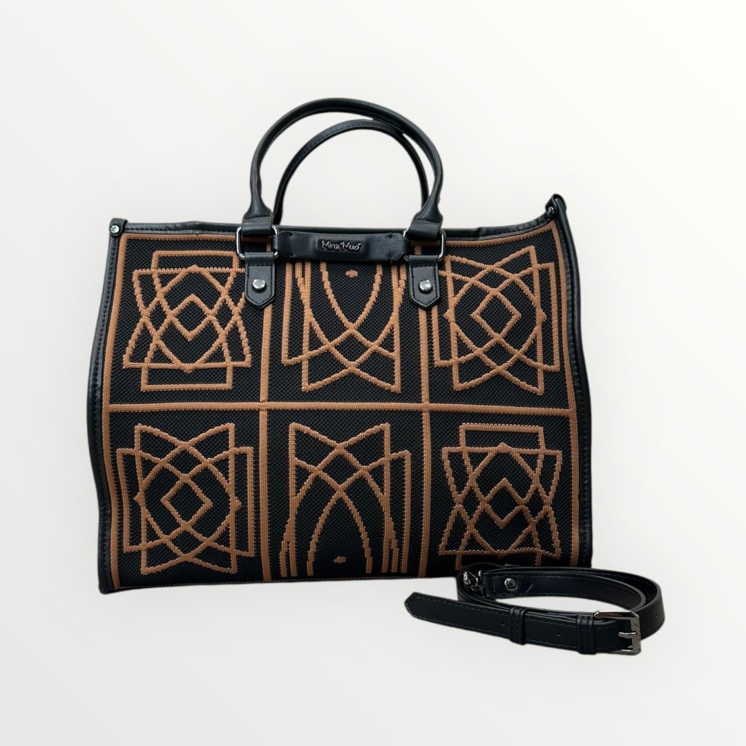 MIMI MUA' - BORSA SHOPPER MOTIVO GEOMETRICO