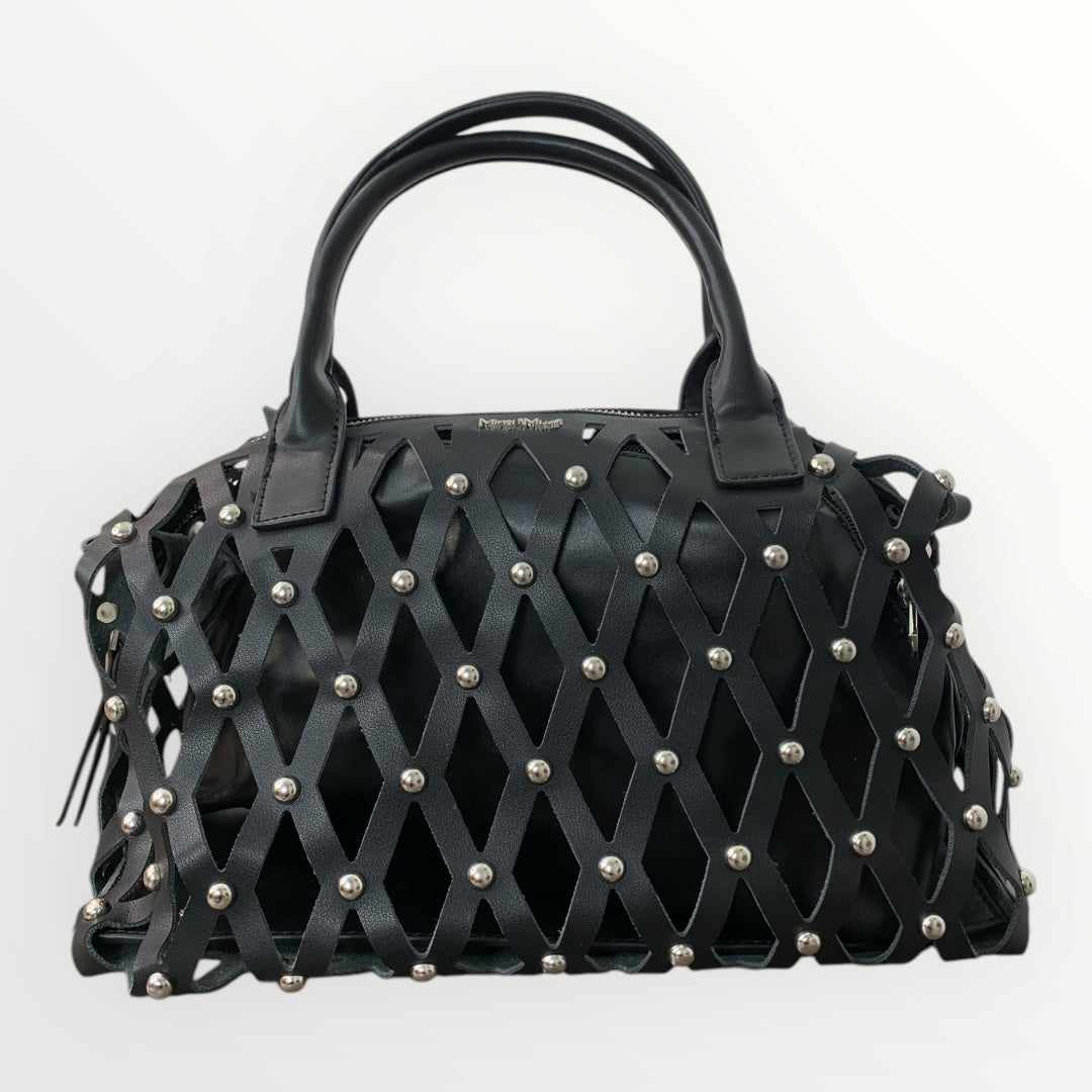 MIMI' MUA' - BORSA TRAFORATA CON BORCHIE