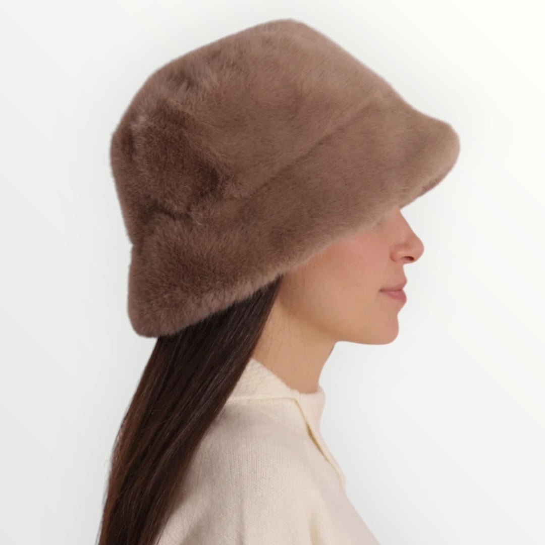 MIMI' MUA' - CAPPELLO CLOCHE CON PELO MORBIDO