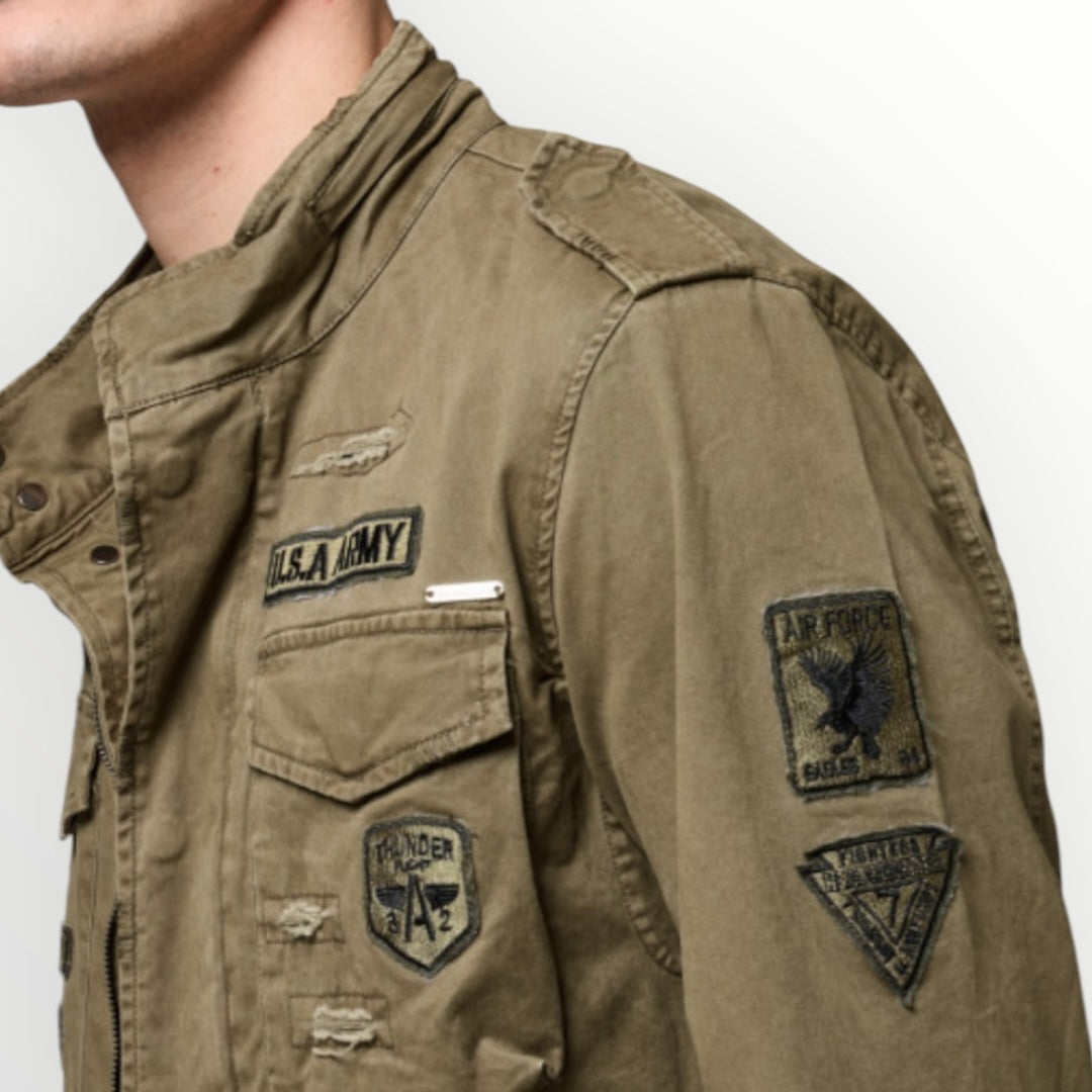 GIANNI LUPO - GIUBBOTTO CON PATCH