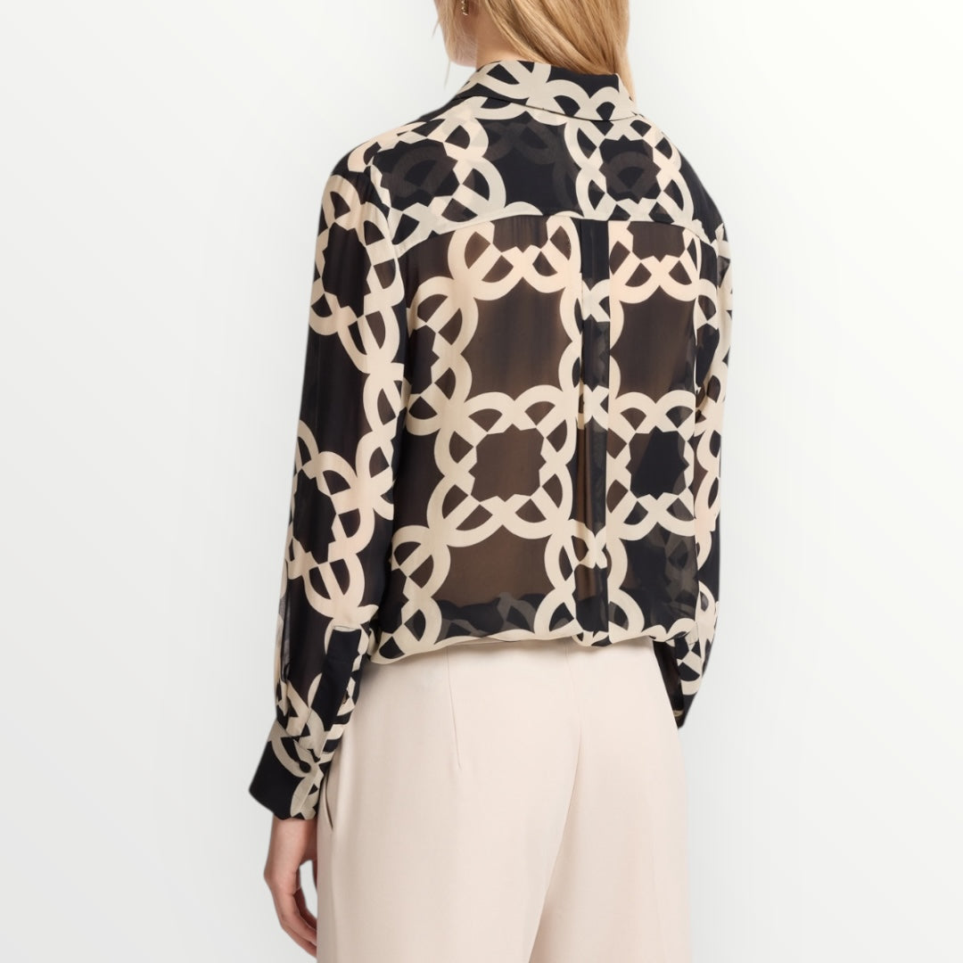 ELENA MIRO' - CAMICIA IN VISCOSA STAMPATA
