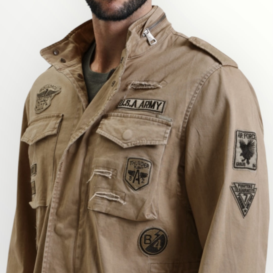 GIANNI LUPO - GIUBBOTTO CON PATCH