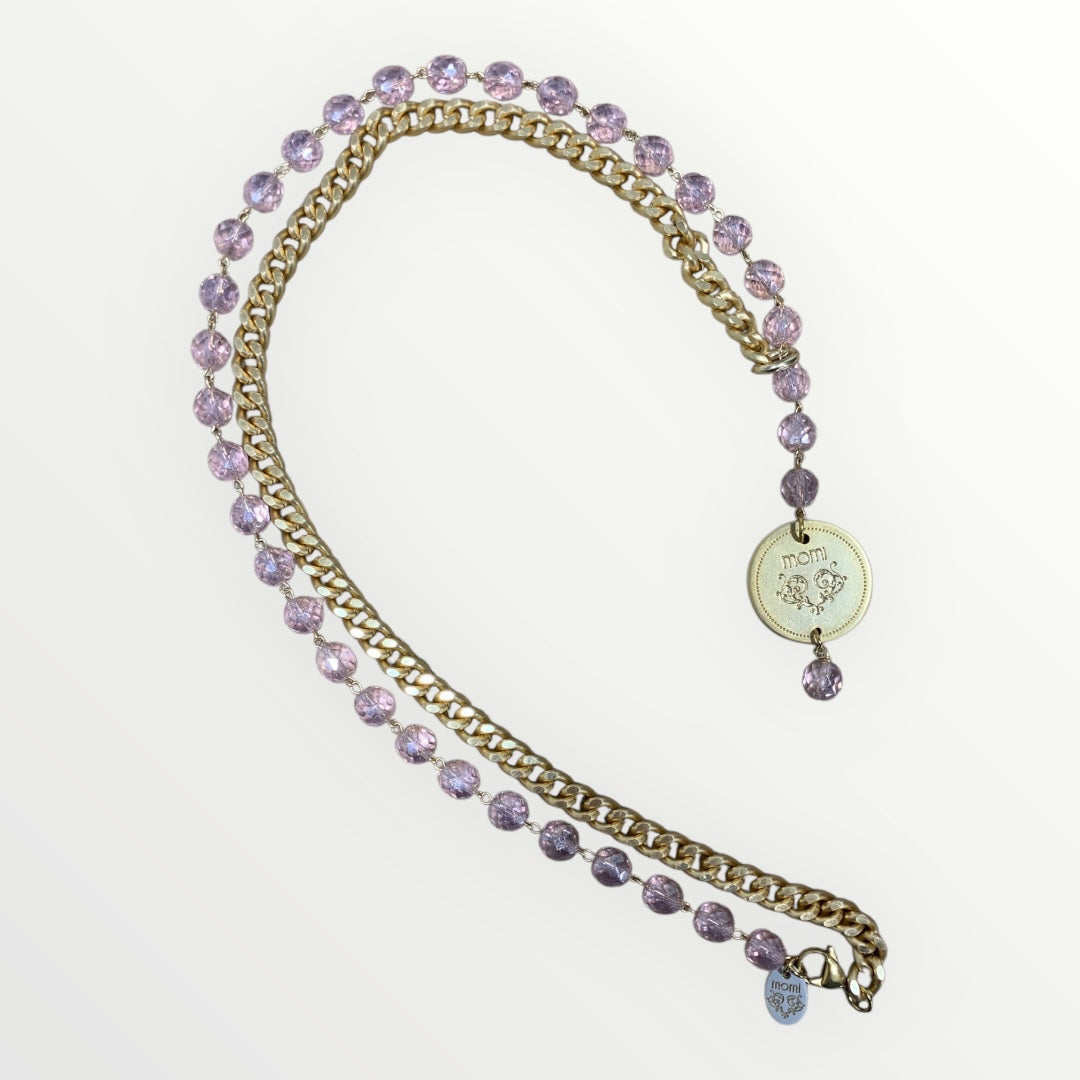 MOMI - COLLANA FRANCESCA LUNGA MEDAGLIA