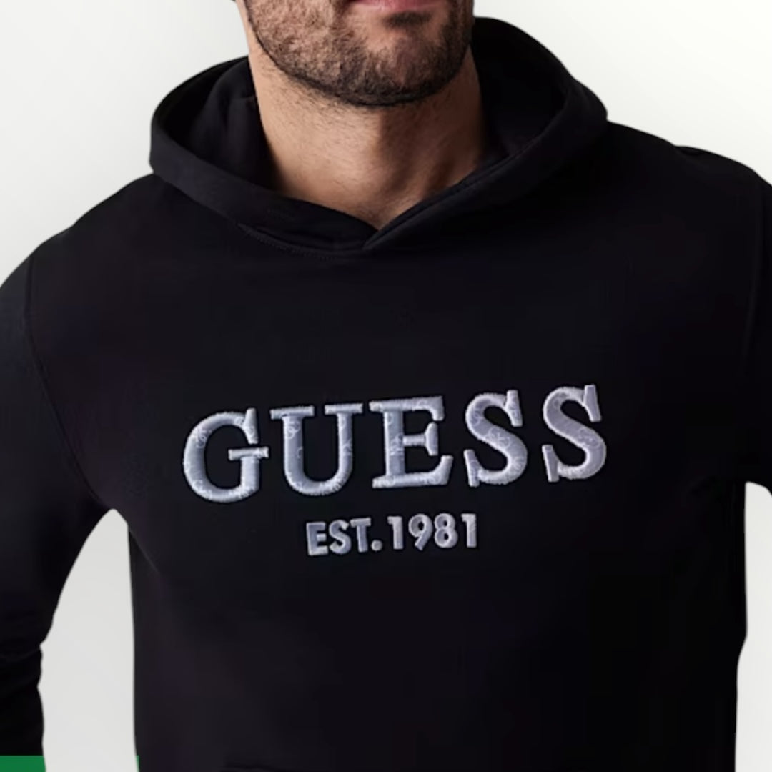 GUESS - FELPA CON CAPPUCCIO