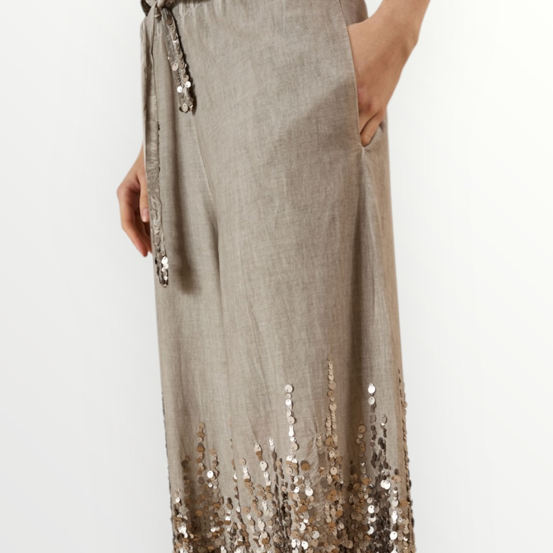 SOUVENIR - PANTALONE CON PAILLETTES