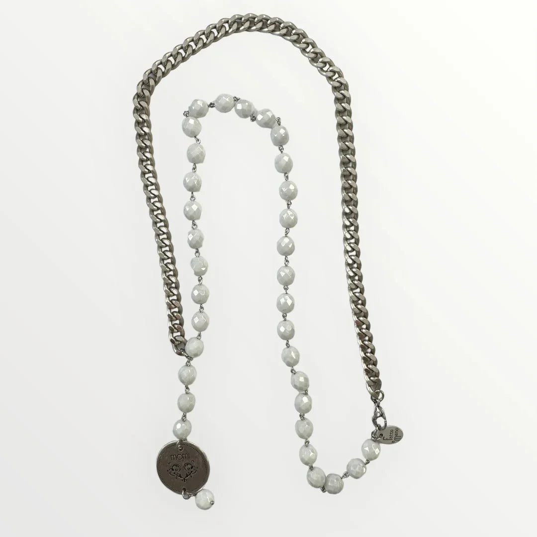 MOMI - COLLANA FRANCESCA LUNGA MEDAGLIA