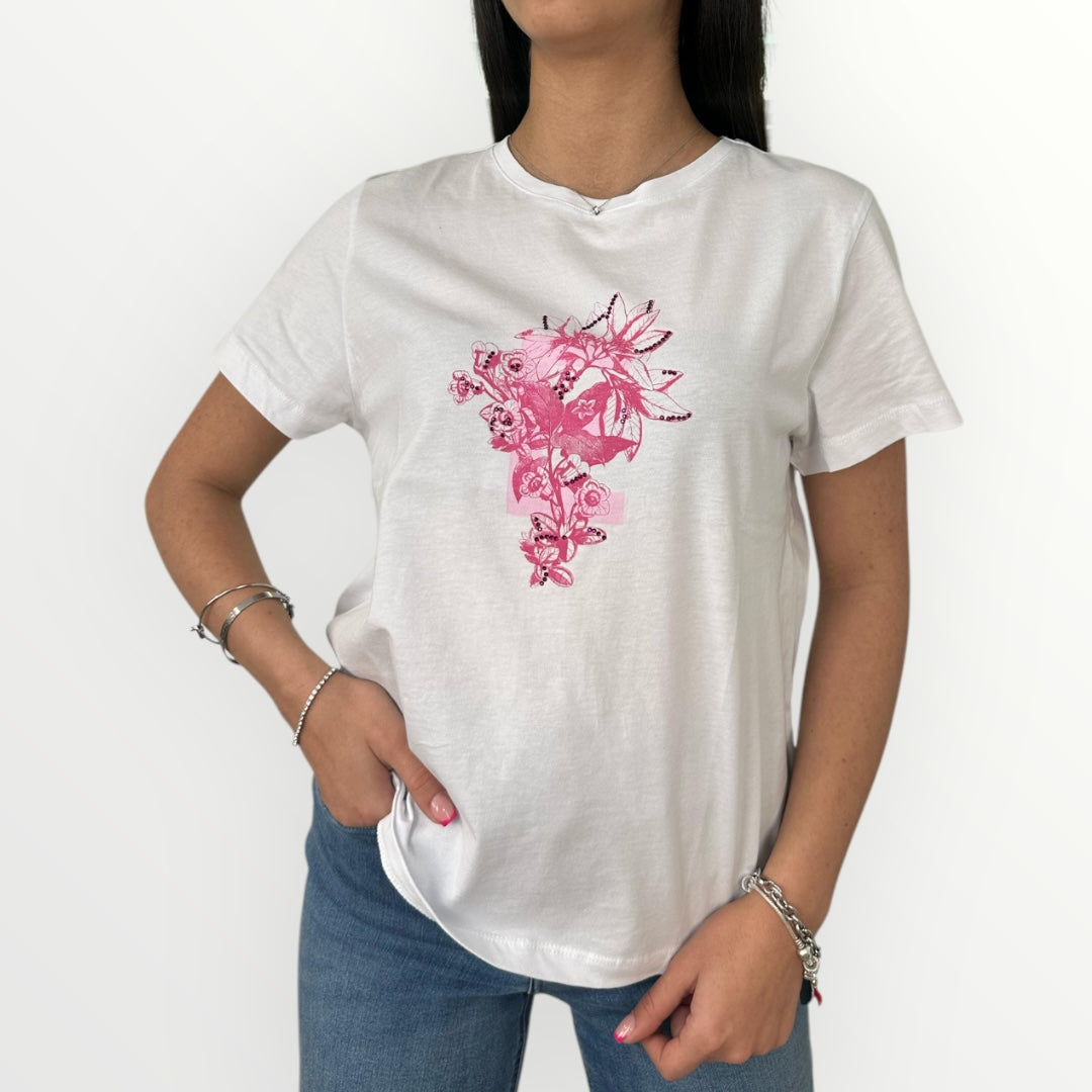EMME MARELLA - T-SHIRT FOGLIA
