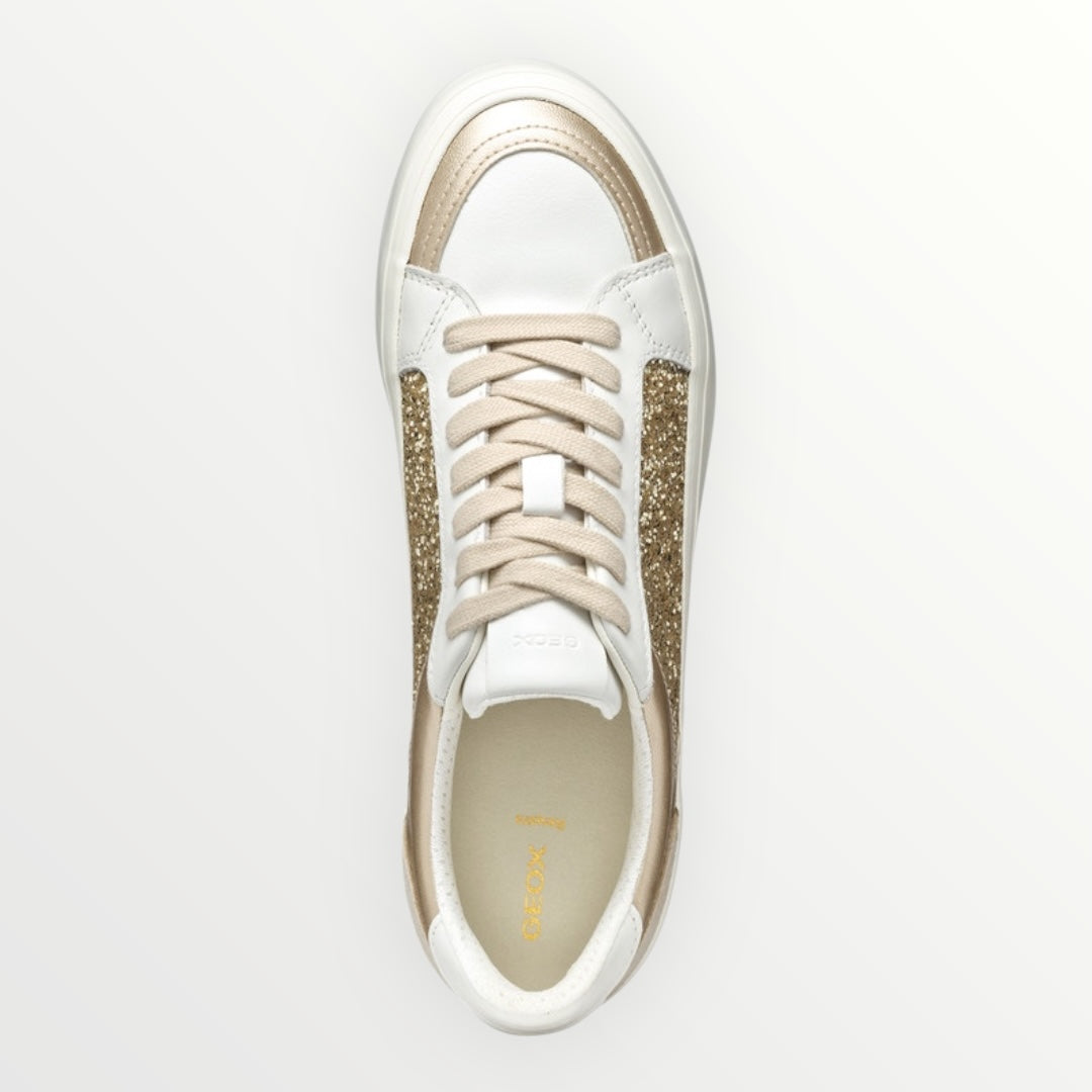 GEOX - SNEAKER CON PARTI IN TESSUTO GLITTERATO