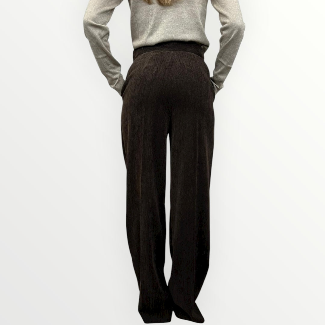 KING KONG - PANTALONE IN VELLUTO SPALMATO