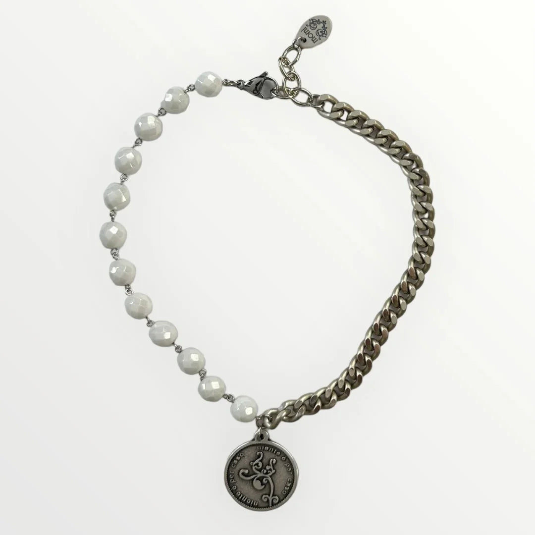 MOMI - COLLANA FRANCESCA CORTA MEDAGLIA