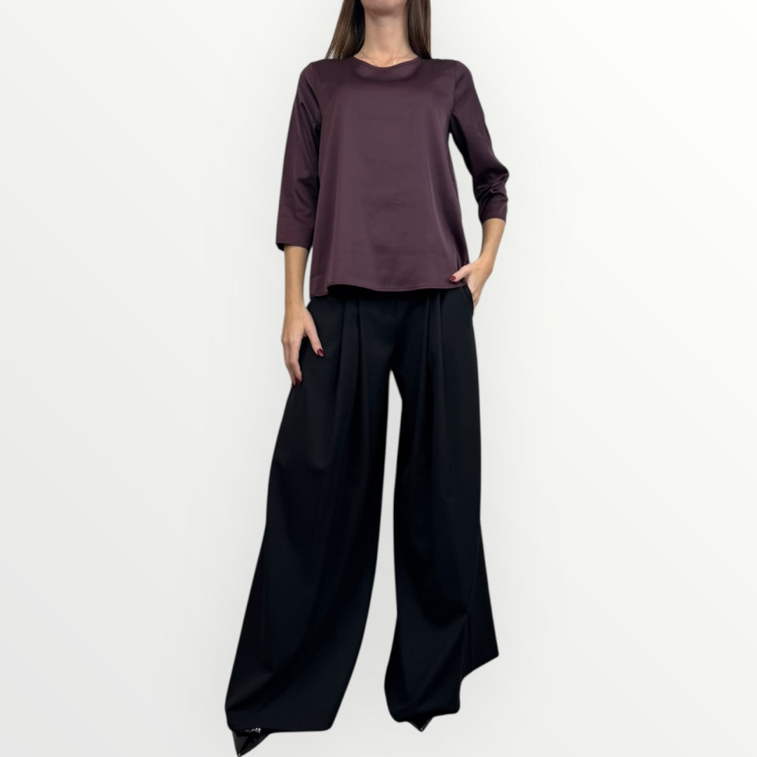 IMPERIAL - BLUSA MORBIDA A MANICHE LUNGHE