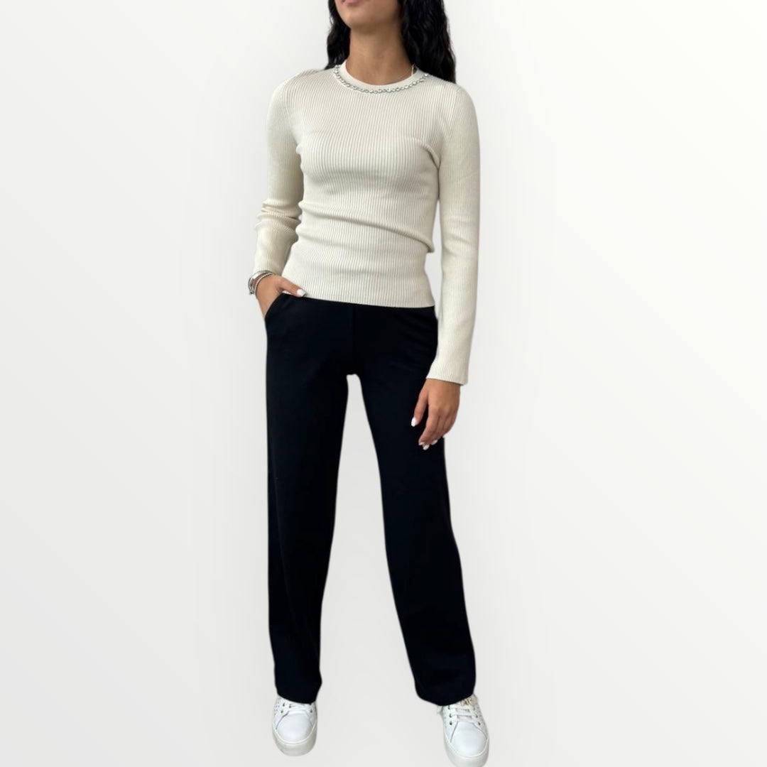ONLY - MAGLIA A COSTINE