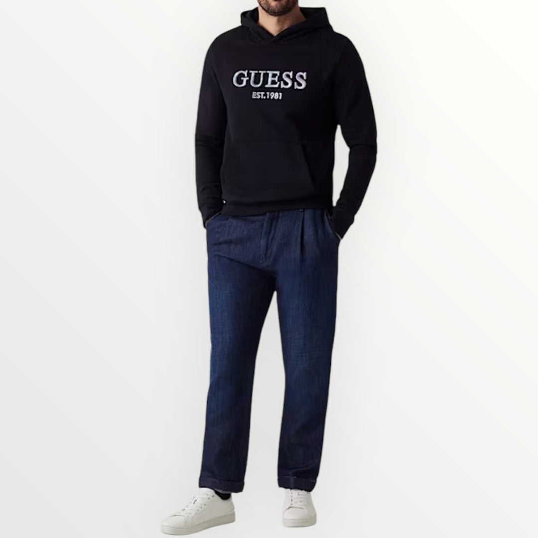 GUESS - FELPA CON CAPPUCCIO