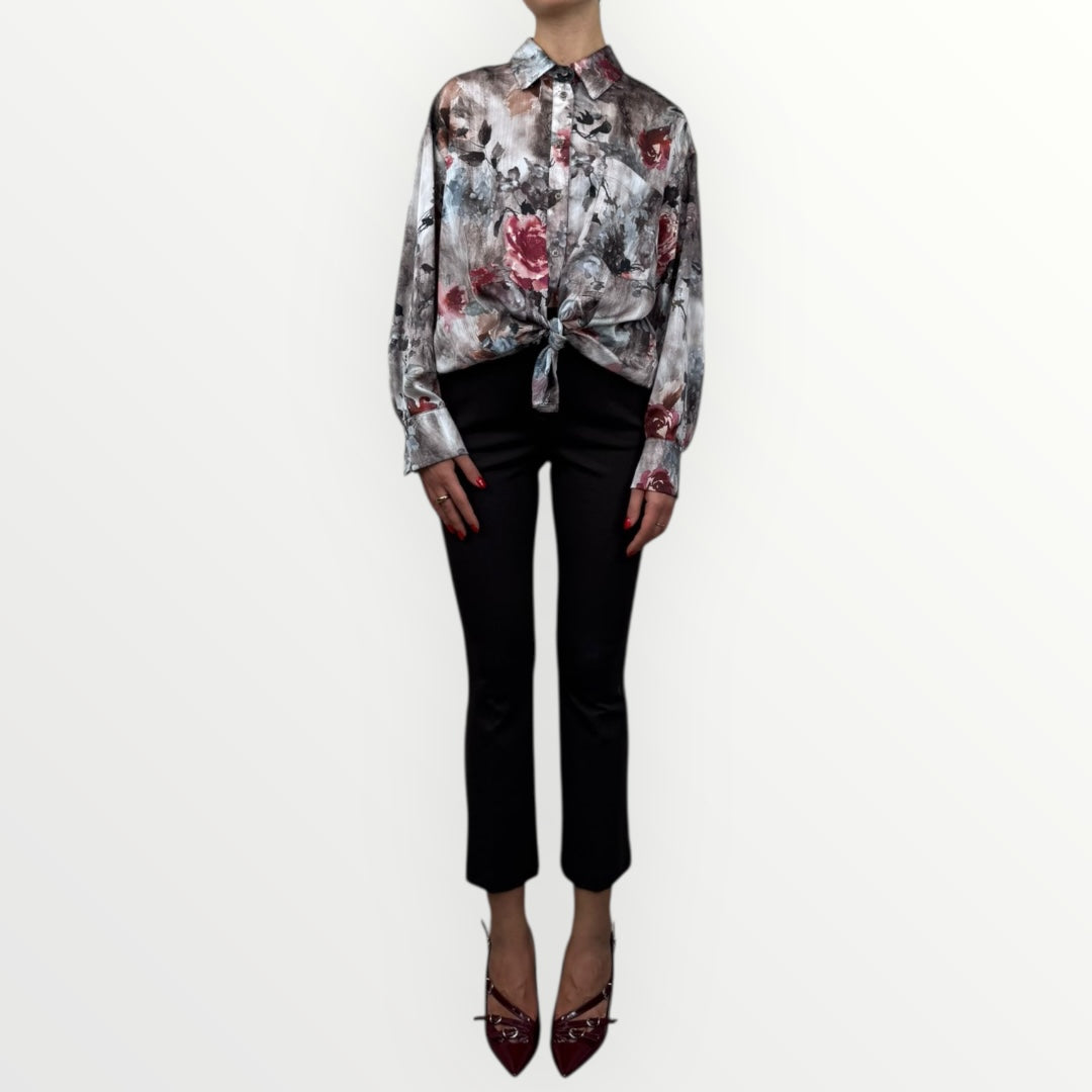 ANGELA DAVIS - CAMICIA STAMPA FLOREALE