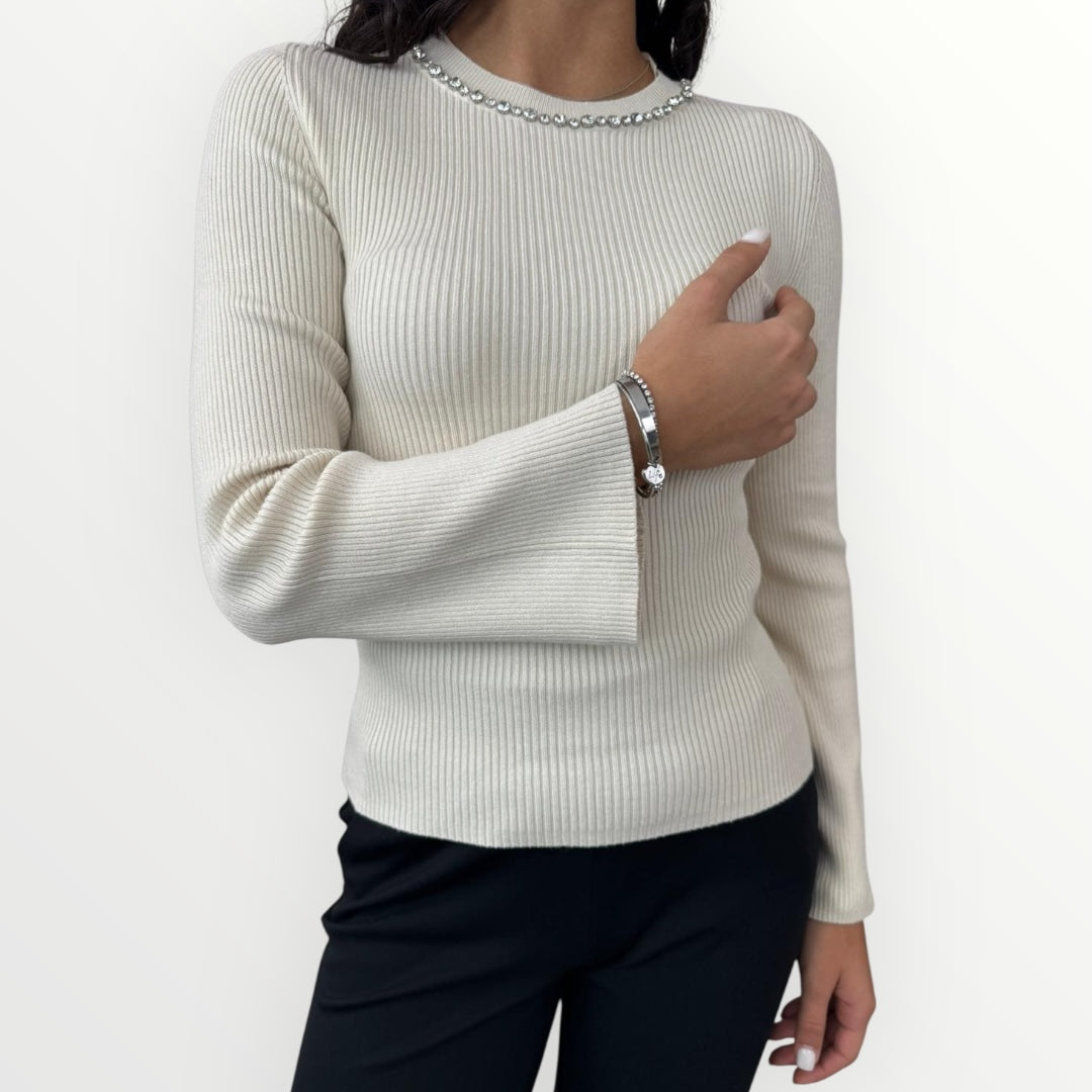 ONLY - MAGLIA A COSTINE