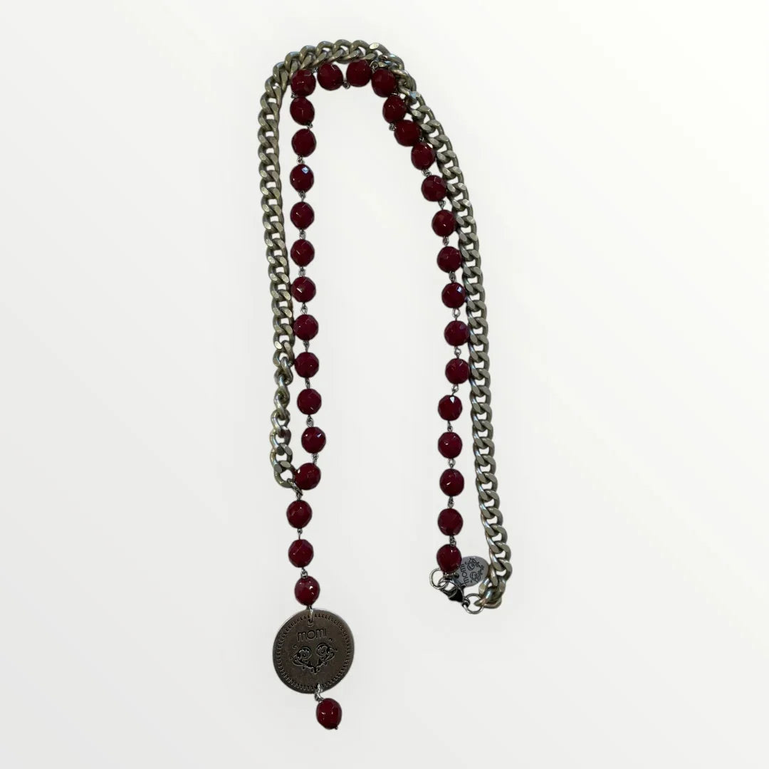 MOMI - COLLANA FRANCESCA LUNGA MEDAGLIA