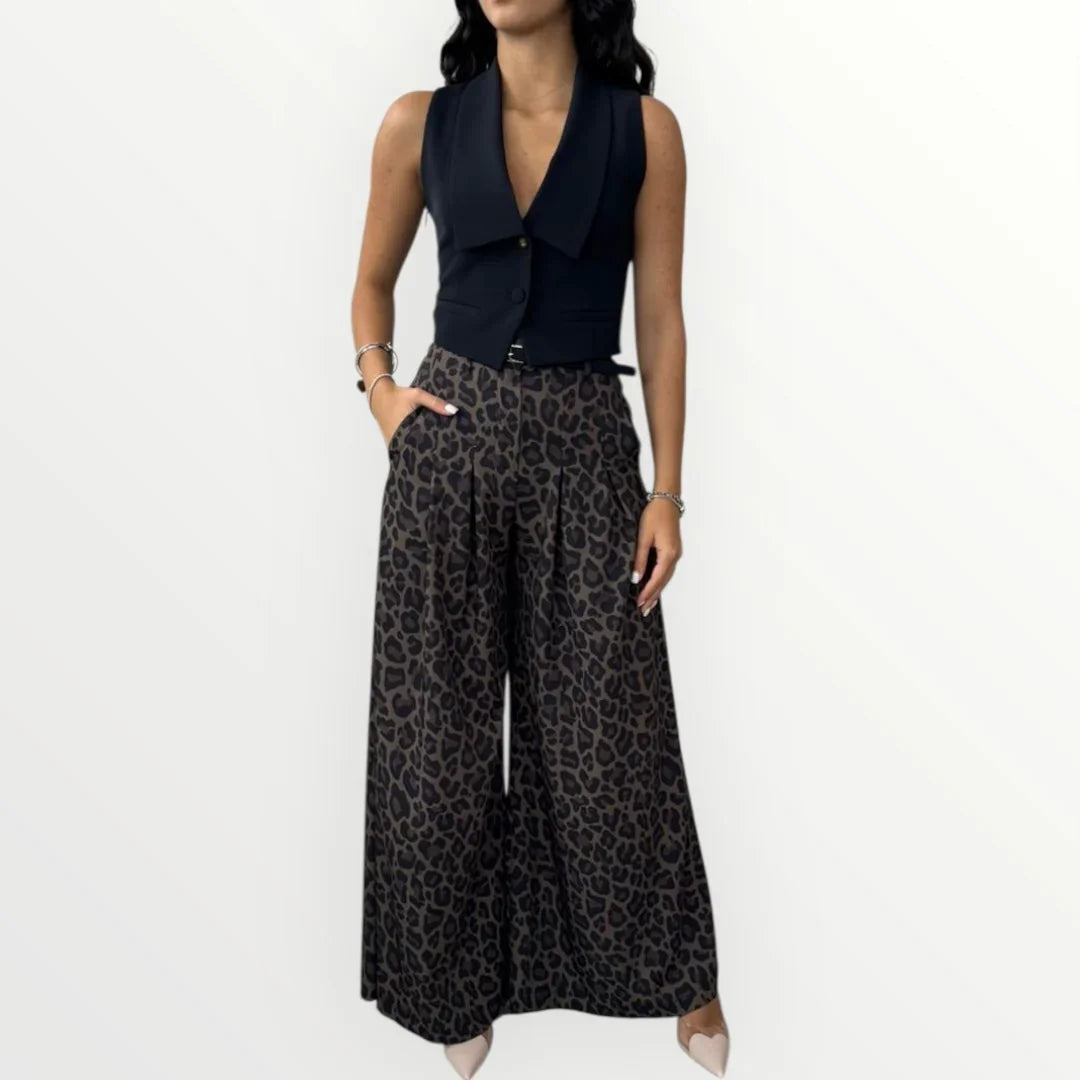 IMPERIAL - PANTALONE A PALAZZO CON PINCE